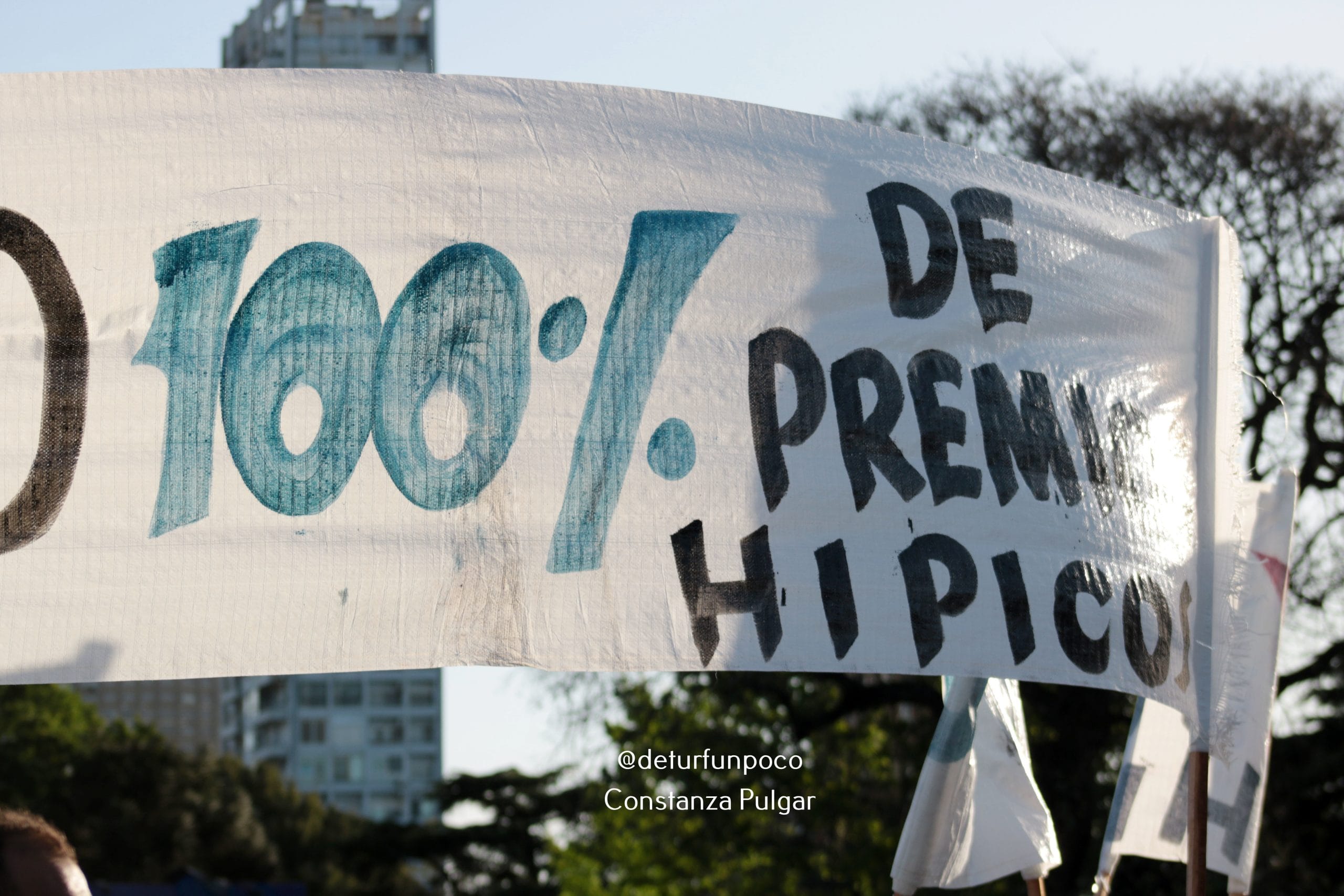 Marcha pacífica, movilización y reclamos en la tarde de hoy en el Hipódromo de Palermo