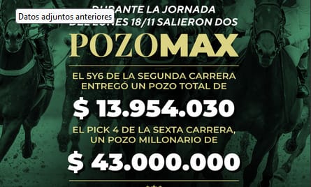 El Hipódromo de Palermo entregó un millonario pozo max de $43.000.000
