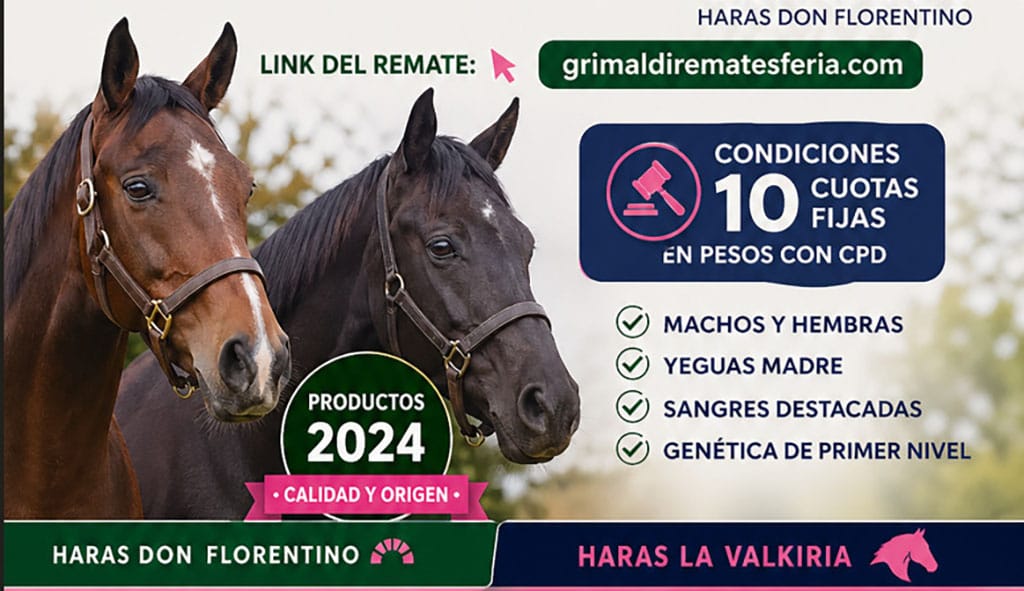 Haras Don Florentino presenta su XI Gran Remate S.P.C. de Venta Otoño