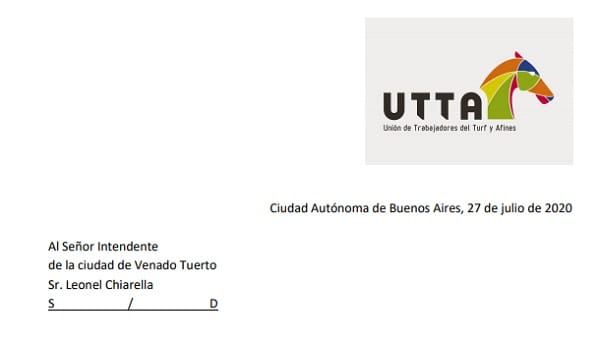 Solicitud el retorno a la actividad hípica en el Jockey Club Venado Tuerto