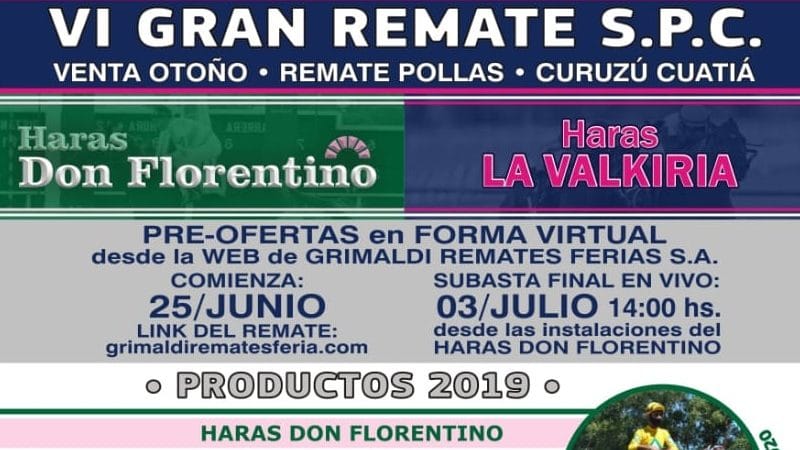 VI Gran Remate de S.P.C. del Haras Don Florentino junto al Haras La Valkiria