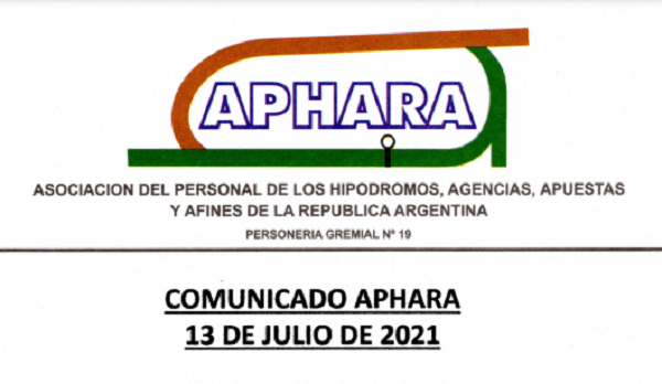 Comunicado Aphara 13 de Julio