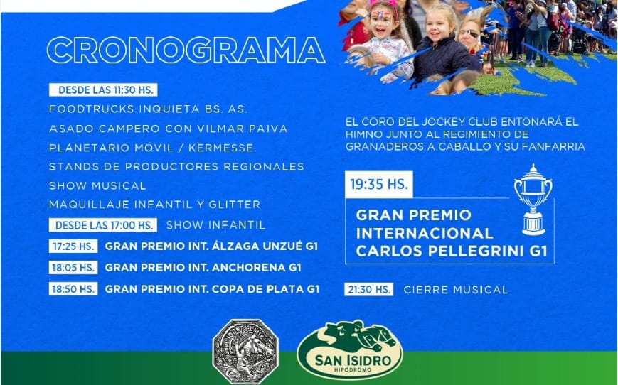 Cronograma de actividades para la jornada del Carlos Pellegrini