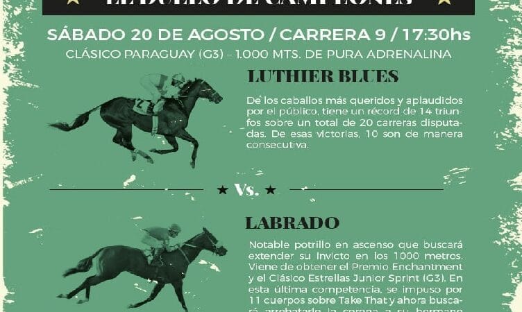 Este sábado, llega la competencia del año al Hipódromo de Palermo
