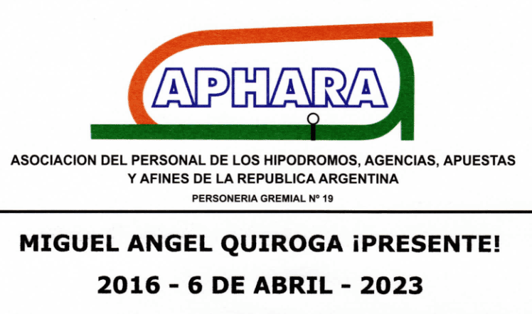 Miguel Ángel Quiroga, ¡PRESENTE!