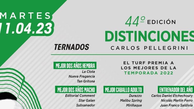 Se viene la 44º edición de las Distinciones Carlos Pellegrini