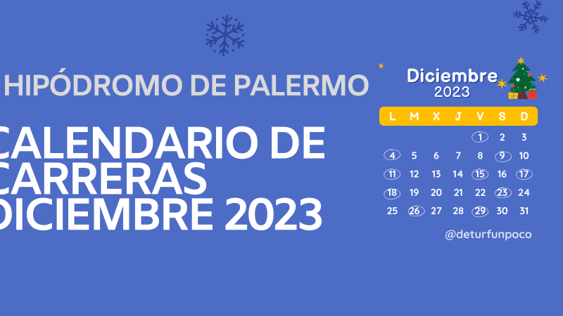 Calendario de Carreras Diciembre 2023