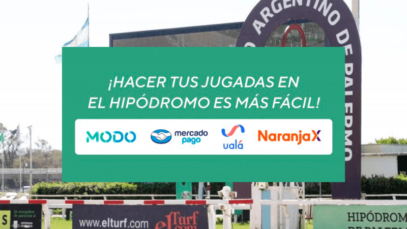 Ahora en el Hipódromo de Palermo podes pagar tus jugadas con débito o billeteras virtuales
